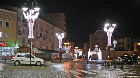 Christmas light Opole 2 스톡 동영상 83390973