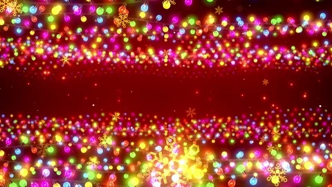 Christmas Light Strings Background Stock Footage 204145165