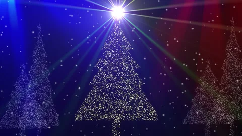 Christmas Light Tree Background Stock-Footage 324496703
