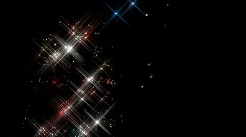 Christmas light turned into out of focus pond Stock-Footage 10565544