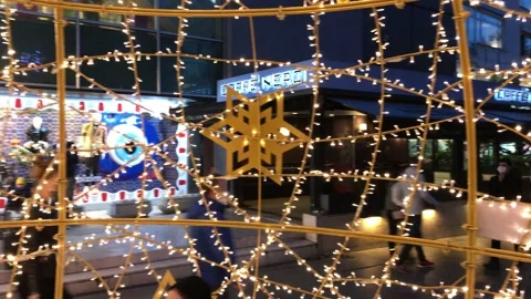 Christmas lighting Stock Footage 144393697