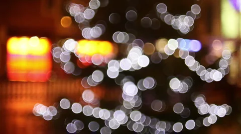 Christmas lights 003 Stock Footage 5299488