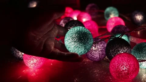 Christmas lights 01 Stock Footage 145289314