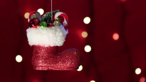Christmas lights and decorations Stock Footage 221520940