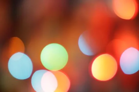 Christmas lights background. Bokeh style photography Stock Photos