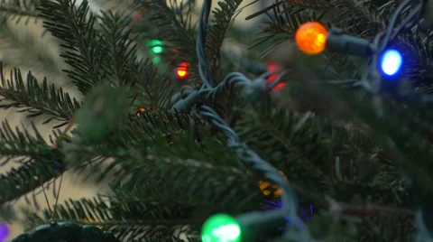 Christmas Lights Background Stock Footage 58267108