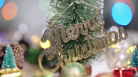 Christmas lights background Video stock 161585772