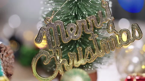 Christmas lights background Stock Footage 161586663