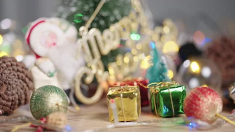 Christmas lights background Stock Footage 161592213