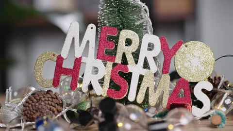 Christmas lights background Stock Footage 161594191