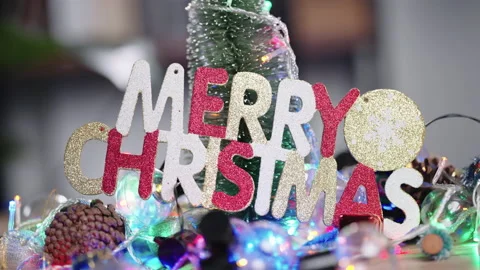 Christmas lights background Stock Footage 161594456