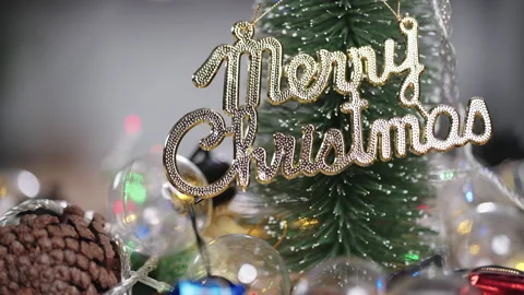 Christmas lights background Stock Footage 161595110