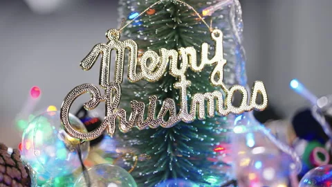 Christmas lights background Stock Footage 161595315