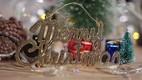 Christmas lights background Stock Footage 161595554