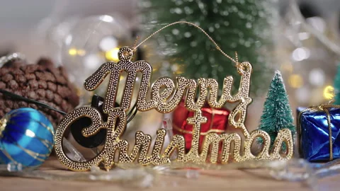 Christmas lights background Stock Footage 161595801