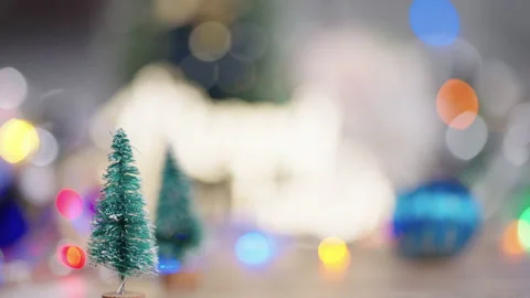 Christmas lights background Stock Footage 161596341