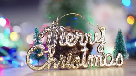 Christmas lights background Stock Footage 161596559