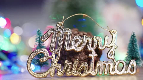 Christmas lights background Stock Footage 161596798