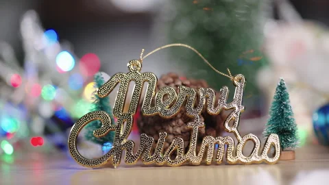 Christmas lights background Stock Footage 161597037