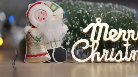 Christmas lights background Stock Footage 161597832