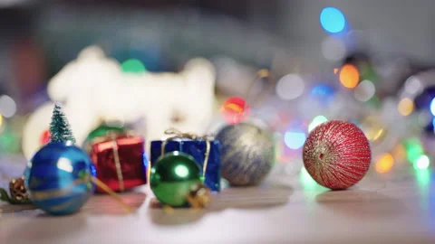 Christmas lights background Stock Footage 161598020