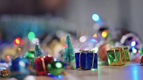 Christmas lights background Stock Footage 161598488
