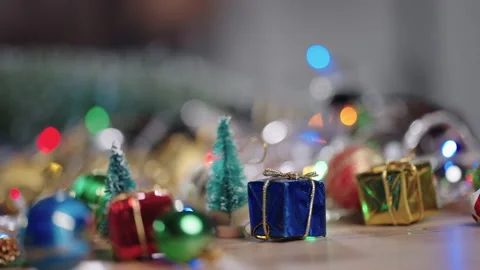 Christmas lights background Stock Footage 161598702