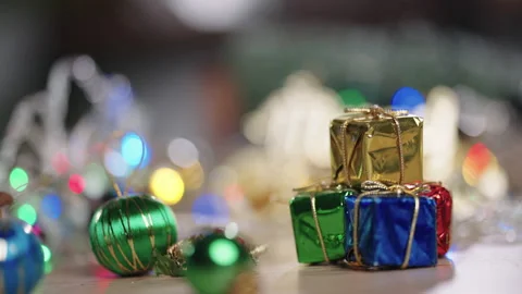 Christmas lights background Stock Footage 161599500