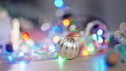 Christmas lights background Stock Footage 161601030
