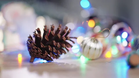 Christmas lights background Stock Footage 161601359