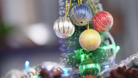 Christmas lights background Stock Footage 161601872