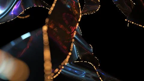 Christmas Lights Background Stock Illustration