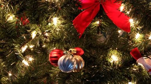 Christmas Lights Background Stock Photos