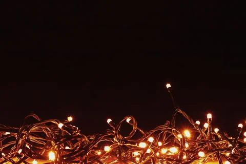 Christmas lights as background Stock Photos