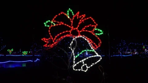 Christmas Lights Bells Ringing Vídeos de archivo 82736722