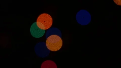 Christmas Lights Bokeh Stock Footage 83313365