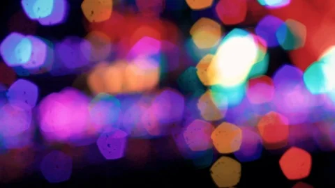 Christmas Lights Bokeh Stock Footage 94188009
