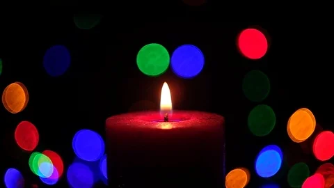 Christmas lights Bokeh Stock Footage 123705073