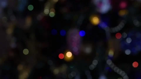 Christmas lights. Bokeh Stock Footage 145678612
