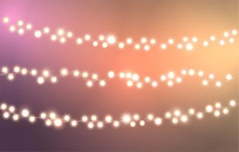 Christmas lights concept Illustrazione stock