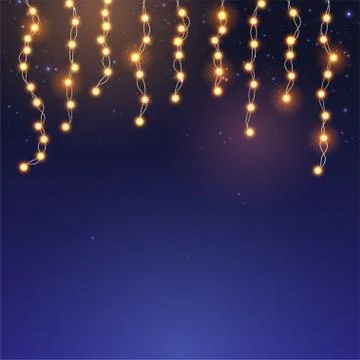 Christmas lights concept Stock Illustration