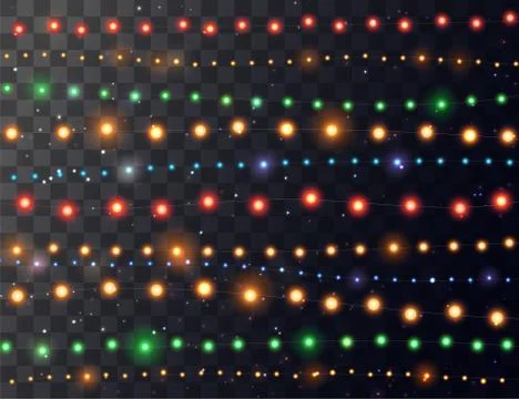 Christmas lights concept Stock Illustration