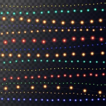 Christmas lights concept Illustrazione stock