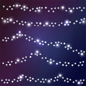 Christmas lights concept Illustrazione stock