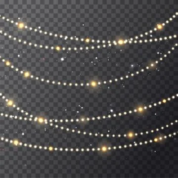 Christmas lights concept Stockillustratie