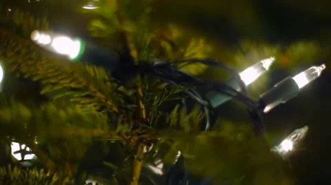 Christmas Lights CU Stock Footage 58505358