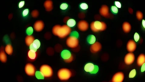 Christmas lights on dark background Stock Footage 96369396