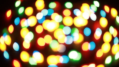 Christmas lights on dark background Stock Footage 96482013