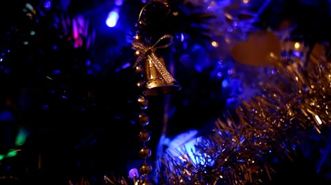 Christmas Lights Decor Stock Footage 37186259