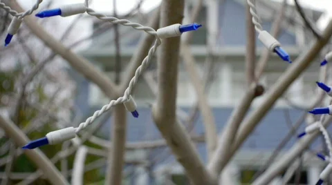 Christmas lights. Stock Footage 582053